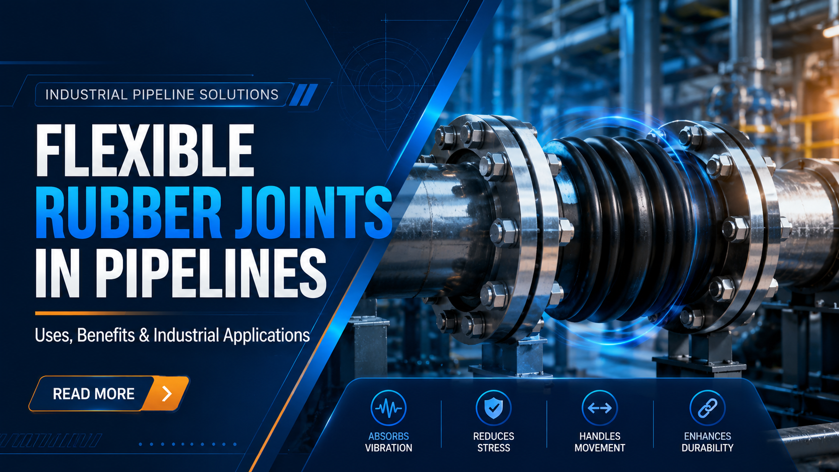 Flexible Rubber Joints in Pipelines: Uses & Advantages